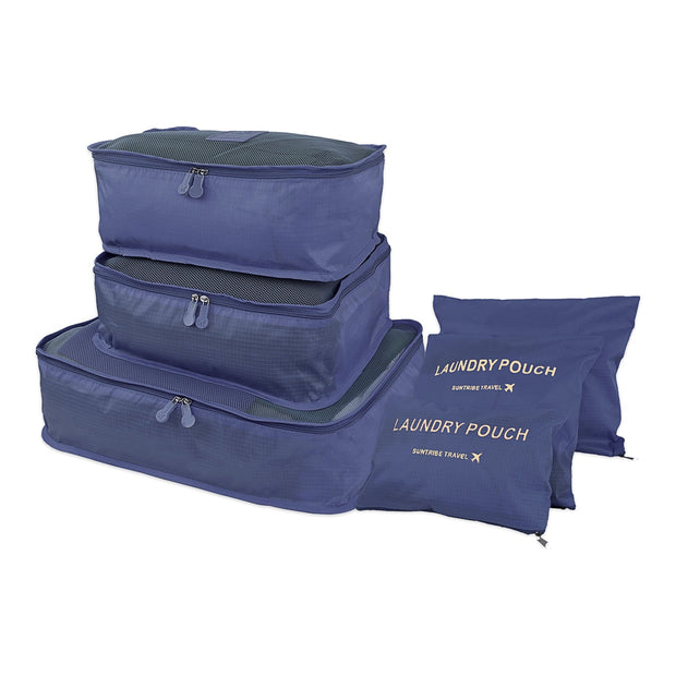 Bag Organizer for Suitcase - Set of 6 Pieces