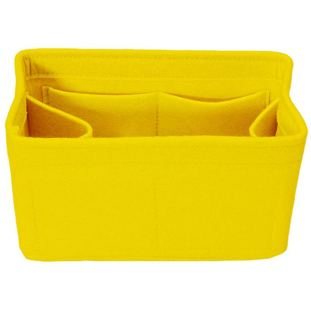 organisateur de sac en feutrine jaune