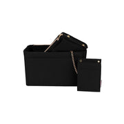 Rangement pour sac 3 en 1 en feutrine noir