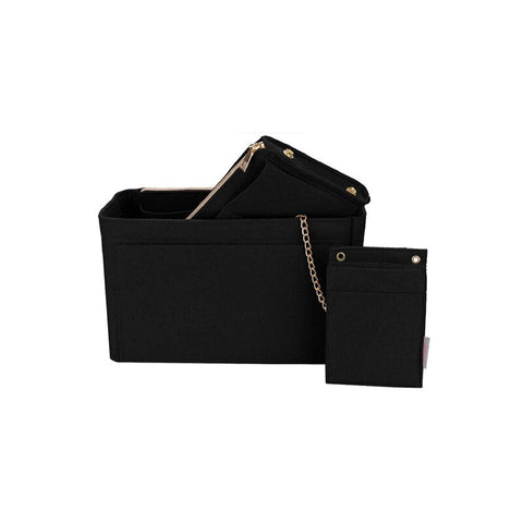 Rangement pour sac 3 en 1 en feutrine noir