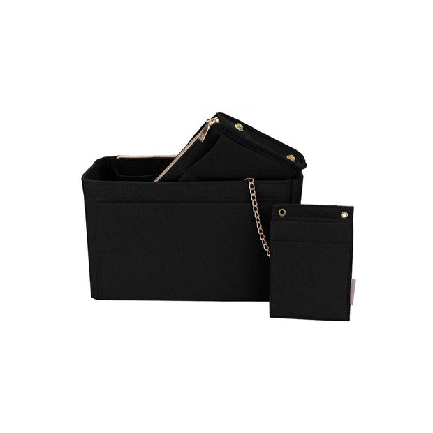 Rangement pour sac 3 en 1 en feutrine noir