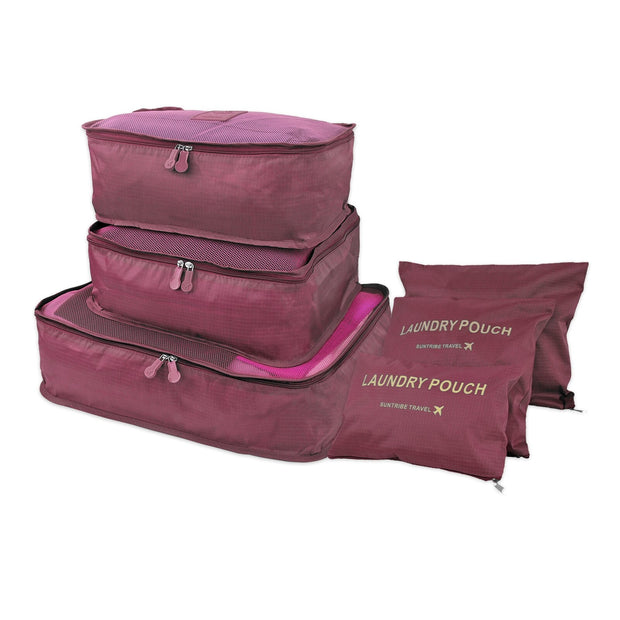 Bag Organizer for Suitcase - Set of 6 Pieces