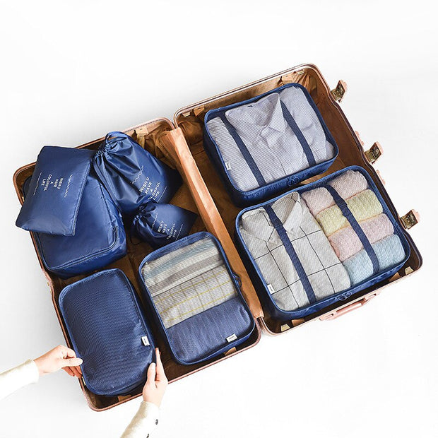 Organisateur de sac pour valise premium - set de 8 pièces