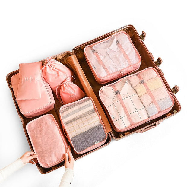 Organisateur de sac pour valise premium - set de 8 pièces