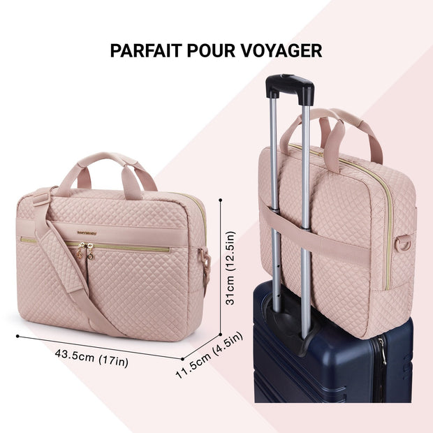 BAGSMART Sac d'ordinateur portable de 15,5" 17,3" pour femmes