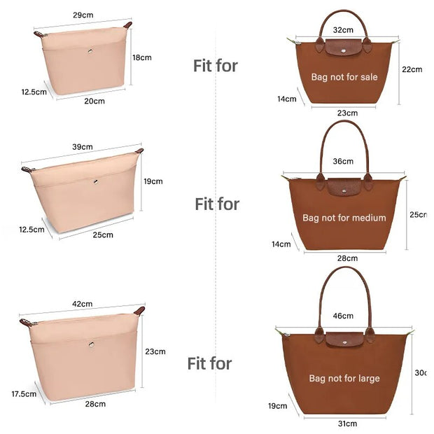 Longchamp Nylon Waterproof Bag Organizer