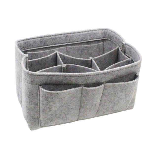 organisateur de sac à main gris clair