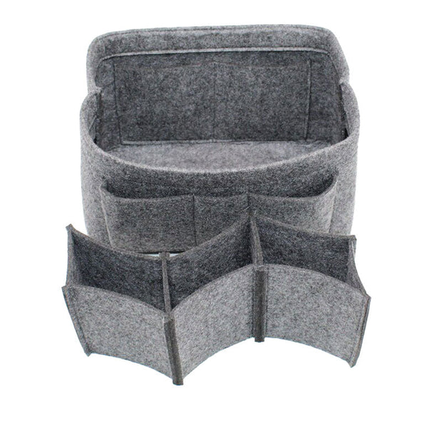 organisateur de sac à main gris